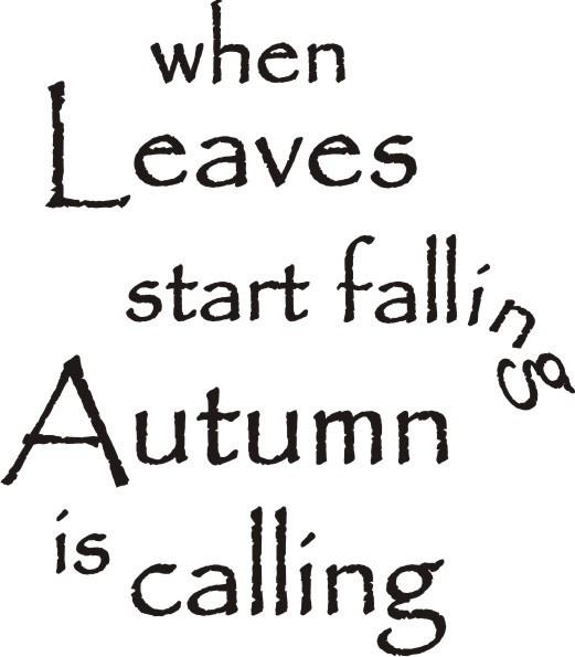 Autumn Is Calling